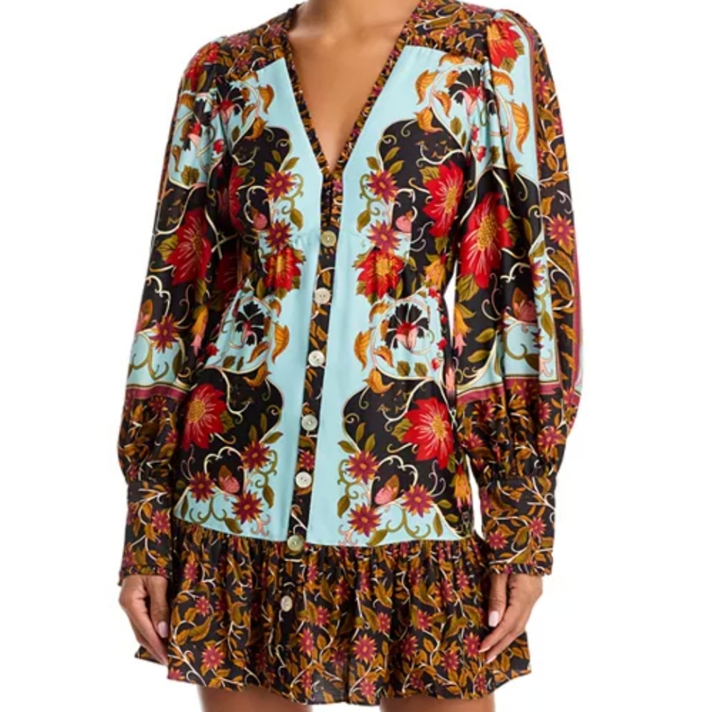 Farm Rio Swan Minidress - Picture 2 of 6